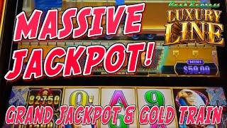 THE MOST EXCITING JACKPOT YOU WILL EVER SEE! ⋆ Slots ⋆ GRAND JACKPOT & GOLD TRAIN LAND AT THE SAME TIME!