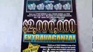 NEW Lottery Game - $2,000,000 Extravaganza - Illinois Lottery $10 Instant Scratch Off Ticket
