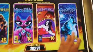 Wicked Winnings 2 Slot Machine  &  Buffalo Deluxe Slot Machine Bonus Won