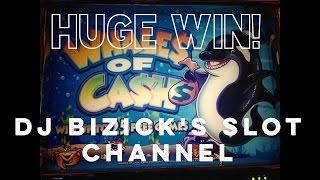 Whales of Cash Slot Machine ~ Free Spin Bonus! ~ HUGE TRIGGER! ~ BIG WIN! • DJ BIZICK'S SLOT CHANNEL
