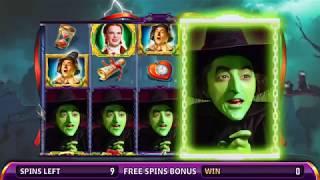 THE WIZARD OF OZ: WONDERFUL LAND OF OZ Video Slot Casino Game with a WITCH'S CASTLE FREE SPIN BONUS