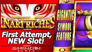 Inari Riches Slot - Live Play and Gigantic Symbol Features in New Konami Game