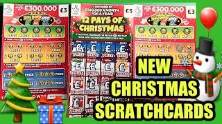 NEW CHRISTMAS CARDS"WINNING 7s."12 PAYS TO CHRISTMAS & REDHOT 7s..SUPER CASH BONUS..£250,000 ORANGE