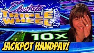Unexpcted Jackpot Handpay! Electric Triple Wheel