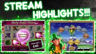 £40 Lucky Lady's Charm Bonus!!!! Rollercoaster Stream!!!