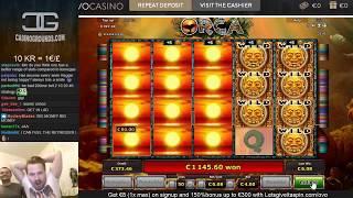 Absolutely massive win on Orca slot
