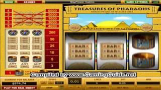Mayflowe Treasures of Pharaohs 5 Lines Classic Slot