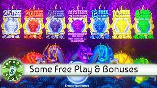 5 Dragons Gold slot machine, some free play and some bonuses