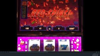 "Crazy Cherry Wild Frenzy"  Some Good Red Spins - Two Sessions Choctaw Casino JB Elah Slot Channel