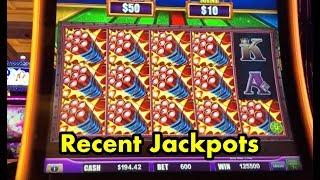 Recent Handpay Jackpots - Piggy Bankin, Superlock Lock it Link Eureka, Buffalo Gold