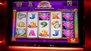 Clairvoyant Cat slot machine bonus win at Parx Casino