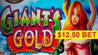 Giant's Gold Slot - $12.50 Max Bet - NICE SESSION!