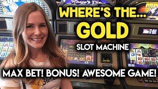 Max Bet BONUS! Wheres the GOLD? Slot Machine!!! Awesome WIN!!!