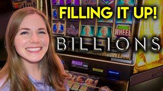 Billions Slot Machine Bonus! Filling Up The Screen!!