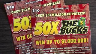 50X The Bucks - New Jersey Lottery Scratch offs