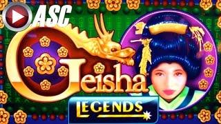 GEISHA LEGENDS (Aristocrat) | PROGRESSIVE WIN!? Slot Machine Bonus (VIDEO #499)