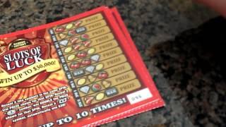 NEW!! SLOTS OF LUCK $2 SCRATCH OFF From Illinois Lottery. 4x Scratch Off Winner