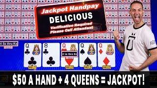 $50 a Hand = Video Poker JACKPOT! • Crazy Kings on Corgi Cash •