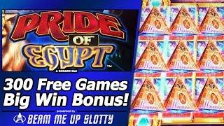 Pride of Egypt Slot - 300 Free Games, Big Win Bonus