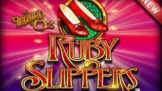 WMS Wizard of Oz Ruby Slippers Slot | Glinda Bubbles 4 Wild Reels | MEGA BIG FAIL!!!!!