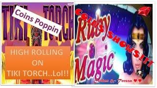•Good Win• Ruby Magic & Alittle •Tiki Torch• High Rolling Action - Slot Machine Bonuses