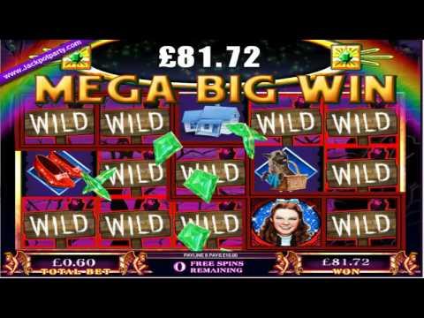 £170 MEGA BIG WIN (283 X STAKE) ON WIZARD OF OZ™ SLOT GAME AT JACKPOT PARTY®