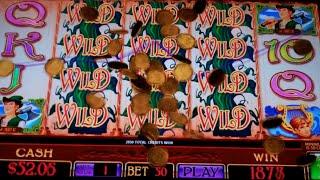 Jack & The Beanstalk Slot Machine Bonus + Nice Line Hit - 10 Free Games Win with Giant Wilds
