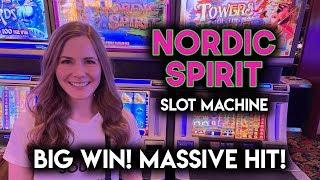 MASSIVE HIT on Nordic Spirit Slot Machine!! BIG WIN!!