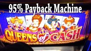 Queens Of Cash Slot Machine - Nice Bonus Win On 95% Game