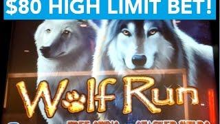 Wolf Run Slot Machine $80 Bet High Limit Action!