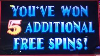 Wolf Run Slots nice bonus with retrigger - High Limit $10 Bet Slot Machine Bonus Free Spins