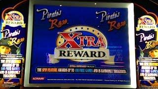 Pirate Rose Xtra Reward Slot -Line Hit and 3 Bonus Tries Big Win - Konami