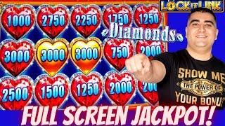 Lock It Link Slot Machine FULL SCREEN HANDPAY JACKPOT | Slot Machine Max Bet Jackpot |Live Slot Play