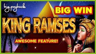 AWESOME FEATURE! King Ramses Slot - BIG WIN BONUS!