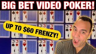 ⋆ Slots ⋆ WOW! Up to $60 Frenzy Bonus on high limit Extra Draw Frenzy Poker at Harrah’s Tahoe!  ⋆ Sl
