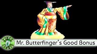 Mr  Butterfingers plays the Imperial House slot machine