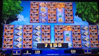 The CHESHIRE CAT slot machine BONUS WIN!