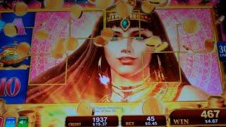Radiant Queen Slot Machine Bonus - 8 Free Games with Expanding Wilds - Nice Win