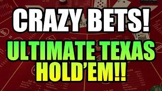 DID PLAYING 2 HANDS FINALLY WORK!? ULTIMATE TEXAS HOLD'EM! $3000 Buy In! Some CRAZY Gambles!!