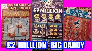 £2 Million..Blue....£5 BIG DADDY....one card wonder...and BONUS Scratchcard..mmmmmmMMM..says ★ Slots