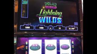 VGT Slots Poral High Roller Lighting Wilds $18 Max  JB Elah Slot Channel Choctaw Gaming Casino USA