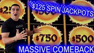 $125 Spins JACKPOTS On Dragon Cash Slot Machine - EPIC COMEBACK