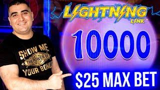$25 MAX BET BONUS On  High Limit Lightning Link Slot Machine | Winning At Casino