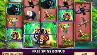 JUNGLE GODDESS Video Slot Casino Game with a JUNGLE ADVENTURE FREE SPIN BONUS