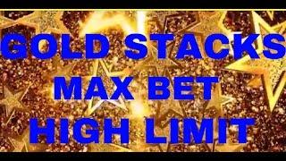 Gold Stacks Slots - with Stacks of Bonus Max High Limit Bet -  He Haw