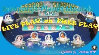 •NEW SLOT• •Live Play on Free Play• WMS Invaders! Planet Moolah