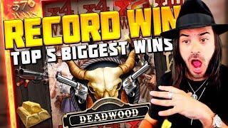 TOP 5 BIGGEST SLOTS WINS OF THE WEEK | CASINO GAMES | RECORD WIN SLOT FOR DEADWOOD