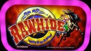 Konami : Rawhide : Line Hit on a $2.25 bet