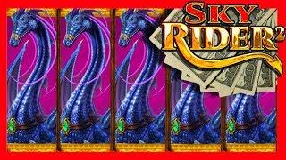 Didn't Even Know You Could Trigger THAT MANY SPINS!!! WOW! MAJOR WINNING ON SKY RIDER 2 SLOT MACHINE