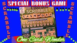 SCRABBLE CASHWORD..BONUS..Special.......One Card Wonder Game..mmmmmmMMM